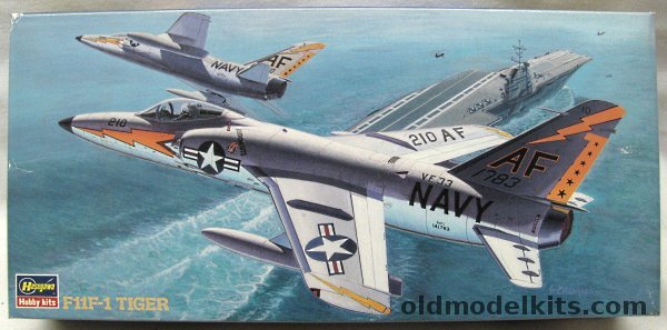 Hasegawa 1/72 Grumman F11F-1 Tiger - US Navy VF-33 'Astronauts' USS Midway / VG-21 Mach Busters (F11F1), CT16 plastic model kit